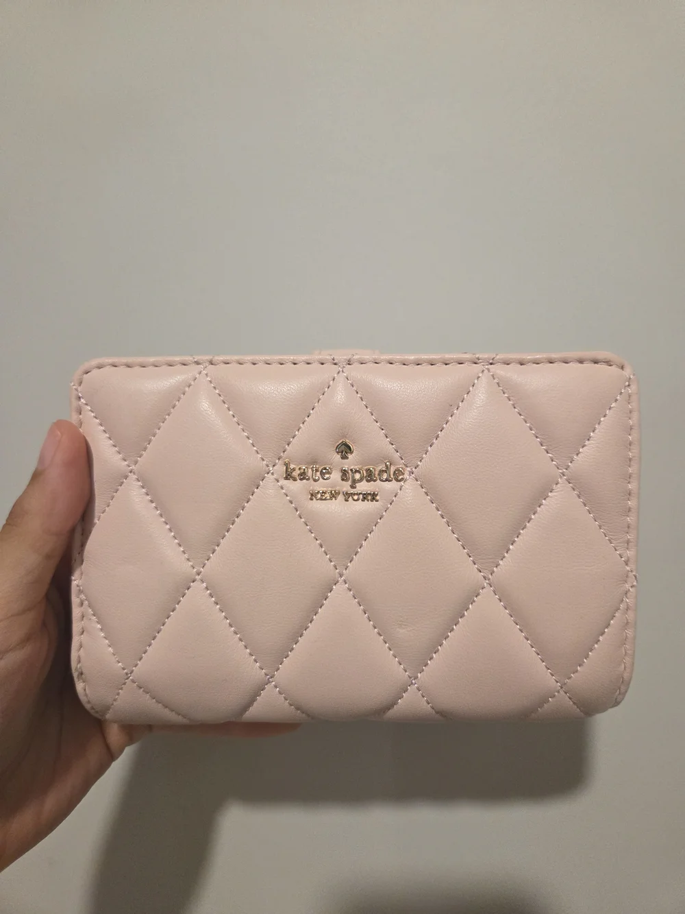Kate Spade Quilted Pink Leather Wallet